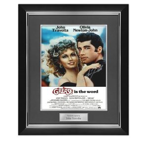 John Travolta Signed Grease Poster
